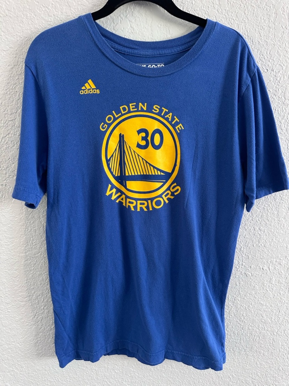 Adidas Youth XL Golden State Warriors Curry 30 T Shirt Blue NBA Tee
